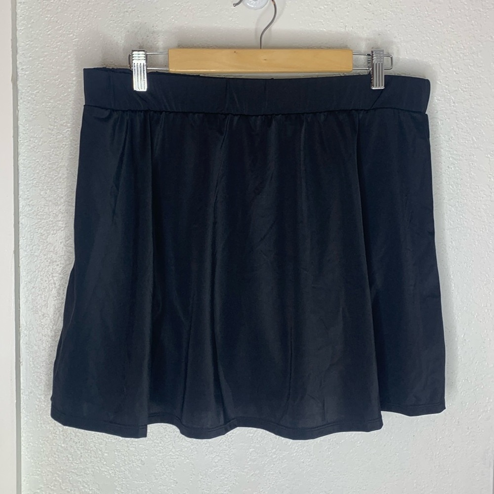 New Trimshaper black swim skirt swimsuit bottoms 20W